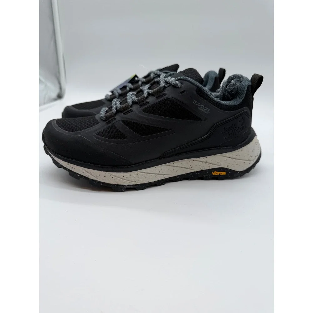 Jack Wolfskin Terraquest Texapore Low‎ Mens Hiking Shoes Black Vibram Waterproof
